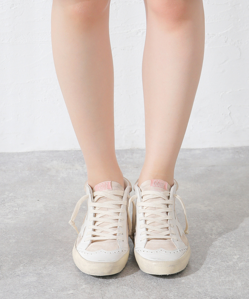GOLDEN GOOSE ミッドスター レースアップ スニーカー GOLDEN GOOSE ゴールデングース Mid Star ミッドスター 加工