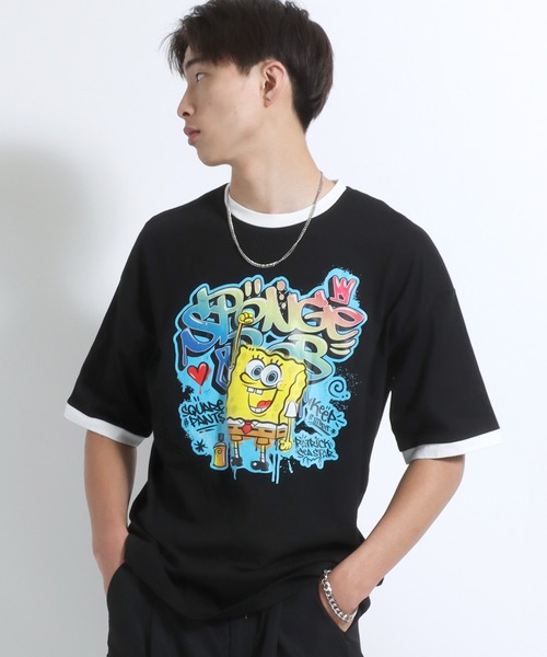 tシャツ 「ユニセックス」SpongeBob（スポンジ・ボブ）キャラクター