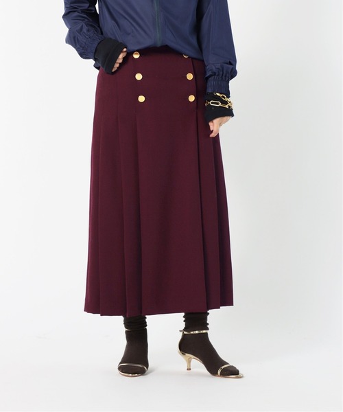 Deuxieme Classe」 プリーツスカート 38 レッド レディース : 81721702  