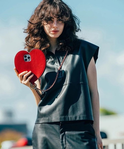 完売品　エジュー ajew dress HEART case shoulder ajew スマホケース ajew/エジュー/dress HEART case shoulder