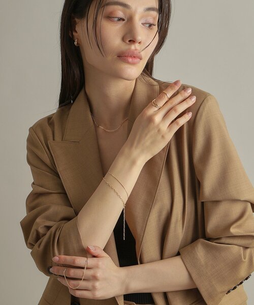 COCOSHNIK（ココシュニック） ブレスレット K10ロングハーフラウンド