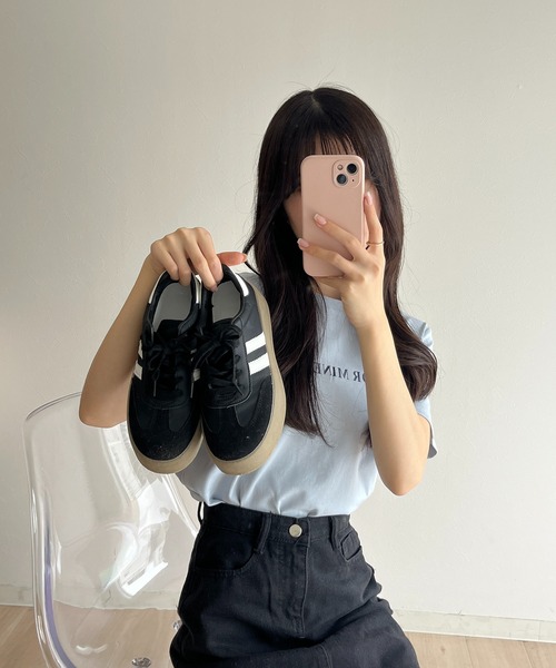 RiLi スニーカー サイドライン厚底スニーカー「RL」 レディース
