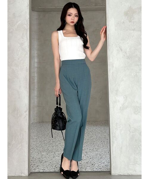 RESEXXY（リゼクシー） パンツ センタープレステーパードパンツ