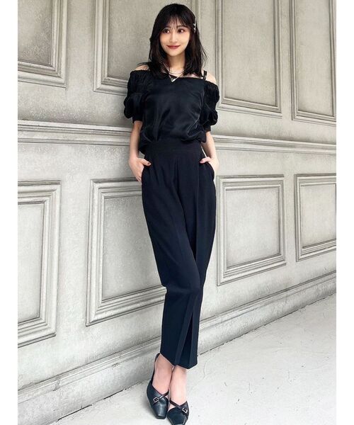 RESEXXY（リゼクシー） パンツ センタープレステーパードパンツ