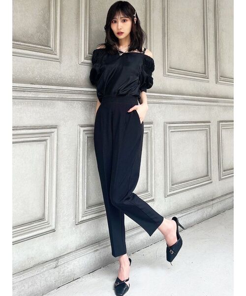 RESEXXY（リゼクシー） パンツ センタープレステーパードパンツ