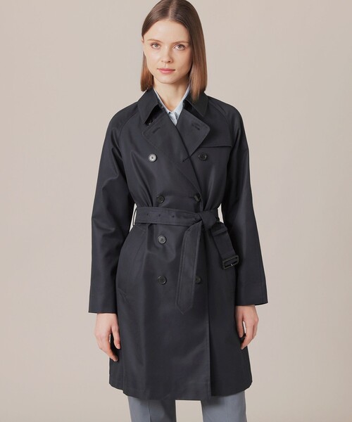 MACKINTOSH LONDON」 トレンチコート 38 ネイビー レディース 