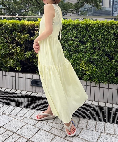 LE CIEL BLEU ワンピース ティアードロングドレス / Tiered Long