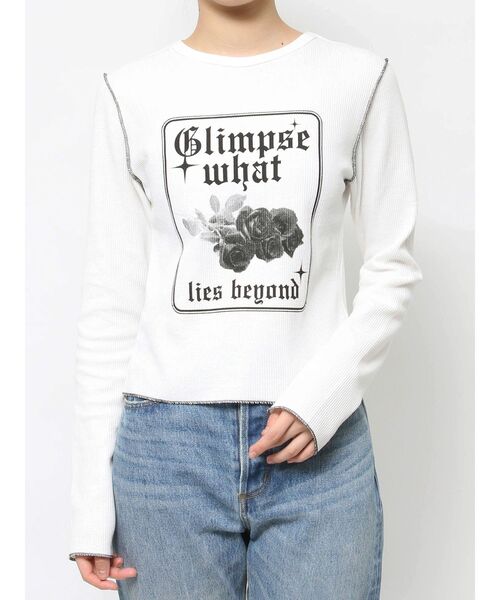 jouetie tシャツ ワッフルフィットロンT レディース : ZOZOTOWN