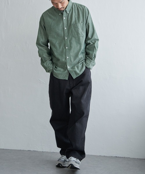 capertica ヤク混フランネル　CPOシャツ　サイズ1 定価29700円 ikka（イッカ） シャツ 「雑誌MonoMax12月号掲載」イージーケア