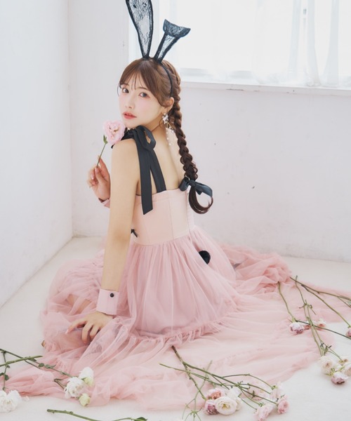 sugar nine コスプレ バニーリボンチュールワンピース