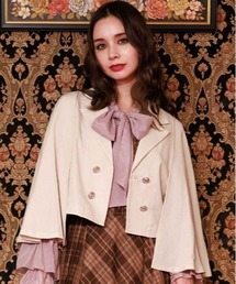 axes femme ジャケット テーラードジャケット マント風ケープ