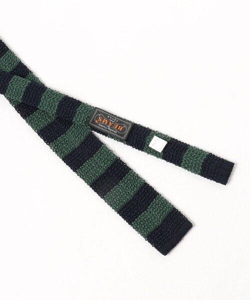 BEAMS+（ビームスプラス） ネクタイ Cotton Knit Tie Stripe