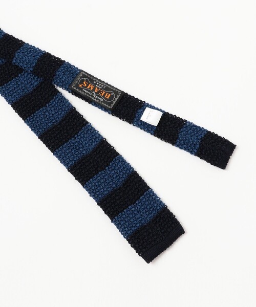 BEAMS+（ビームスプラス） ネクタイ Cotton Knit Tie Stripe