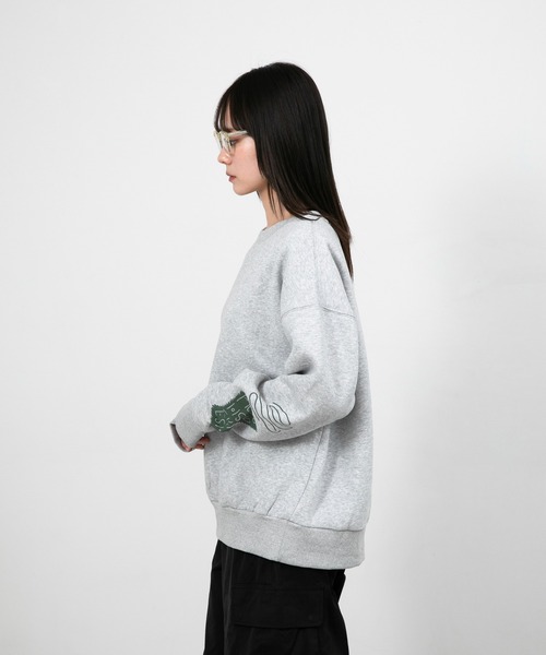 トレーナー スウェット ”FRUIT” norahi 裏起毛クルースウェット レディース メンズ