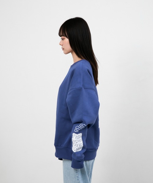 トレーナー スウェット ”FRUIT” norahi 裏起毛クルースウェット レディース メンズ