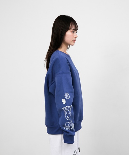トレーナー スウェット ”FRUIT” norahi 裏起毛クルースウェット レディース メンズ