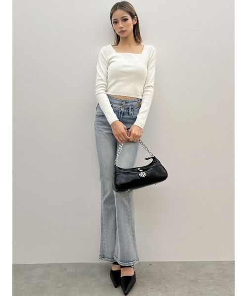 HEWN ポインテッドストラップミュール36ベージュ