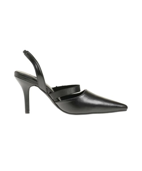 GYDA パンプス heelストラップモチーフ付きポインテッドミュール