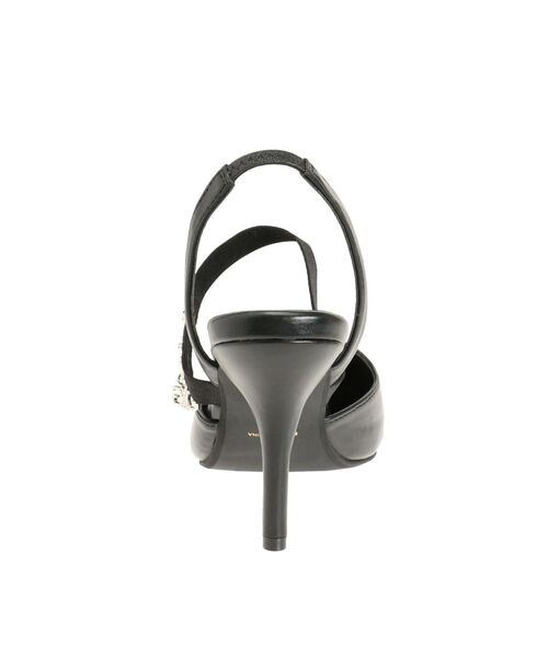 GYDA パンプス heelストラップモチーフ付きポインテッドミュール