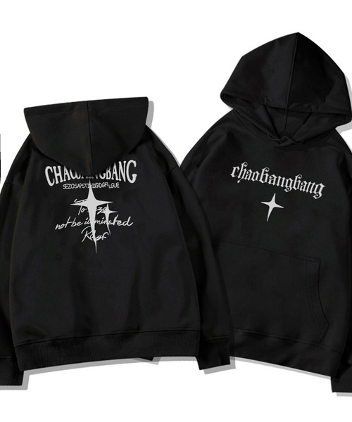 WESTSEA（ウエストシー） パーカー クロス 星柄モチーフ プリント プル