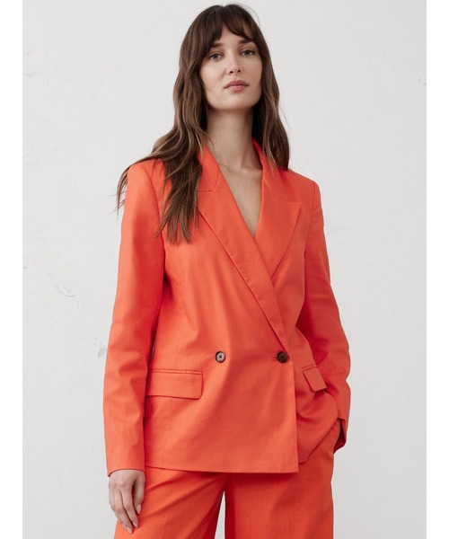 BANANA REPUBLIC ストライプテーラードジャケット サイズ2 BANANA REPUBLIC ジャケット テーラードジャケット FACTORY