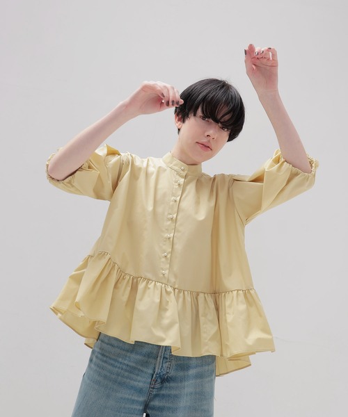 ブラウス シャツ 「別注」TSURU by Mariko Oikawa / Voler(パールボタンブラウス) レディース TSURU by Mariko Oikawa ブラウス シャツ 「別注」TSURU / Voler