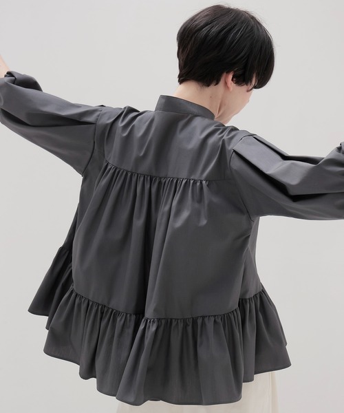 ブラウス シャツ 「別注」TSURU by Mariko Oikawa / Voler(パールボタンブラウス) レディース TSURU by Mariko Oikawa ブラウス シャツ 「別注」TSURU / Voler