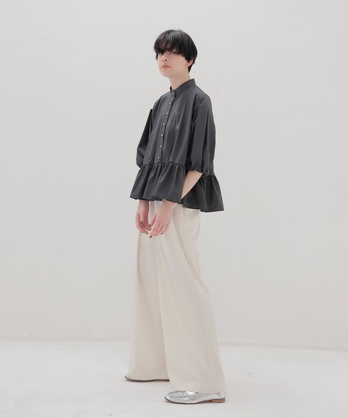 ブラウス シャツ 「別注」TSURU by Mariko Oikawa / Voler(パールボタンブラウス) レディース TSURU by Mariko Oikawa ブラウス シャツ 「別注」TSURU / Voler