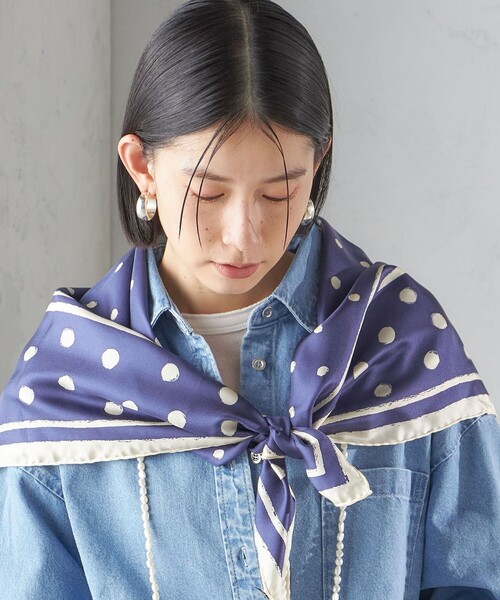 manipuri（マニプリ） スカーフ バンダナ 「SHIPS別注」manipuri