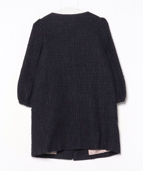 「Rubyrivet」 ノーカラーコート - ネイビー レディース_画像2