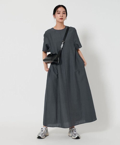 ユナイテッドアローズ　シアーバックリボンワンピース BEAUTY＆YOUTH UNITED ARROWS ワンピース シアー バックリボン