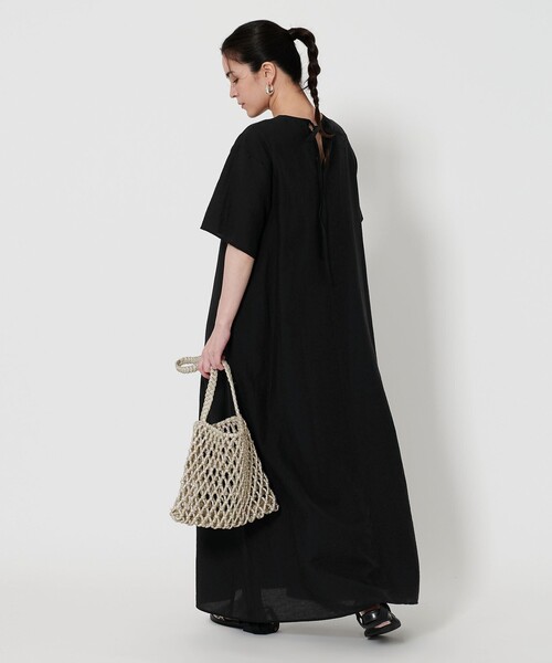 ユナイテッドアローズ　シアーバックリボンワンピース BEAUTY&YOUTH UNITED ARROWS｜シアー バックリボン ワンピース