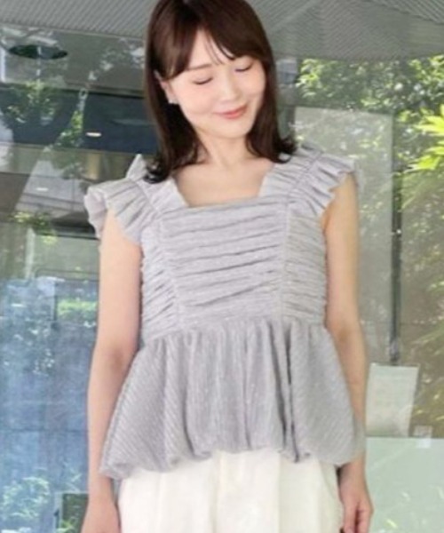 CELFORD（セルフォード） ブラウス シャツ バルーンペプラムキャミ