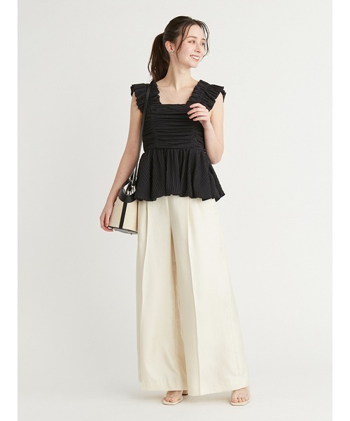 CELFORD（セルフォード） ブラウス シャツ バルーンペプラムキャミ