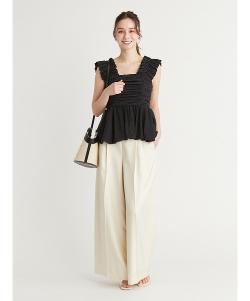 CELFORD（セルフォード） ブラウス シャツ バルーンペプラムキャミ