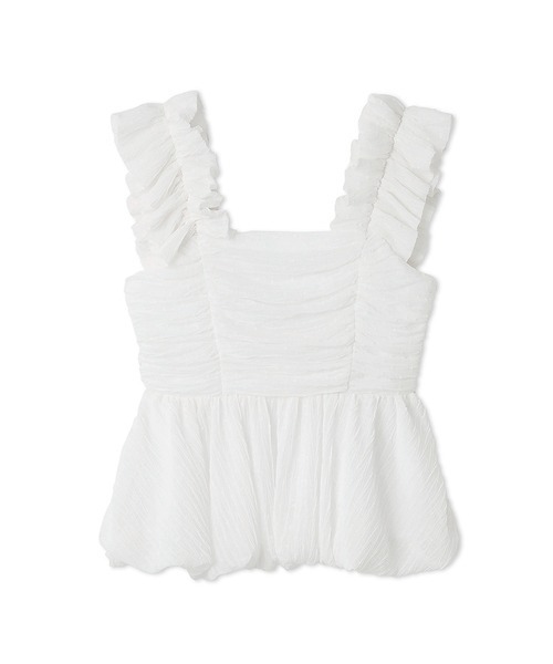 CELFORD（セルフォード） ブラウス シャツ バルーンペプラムキャミ