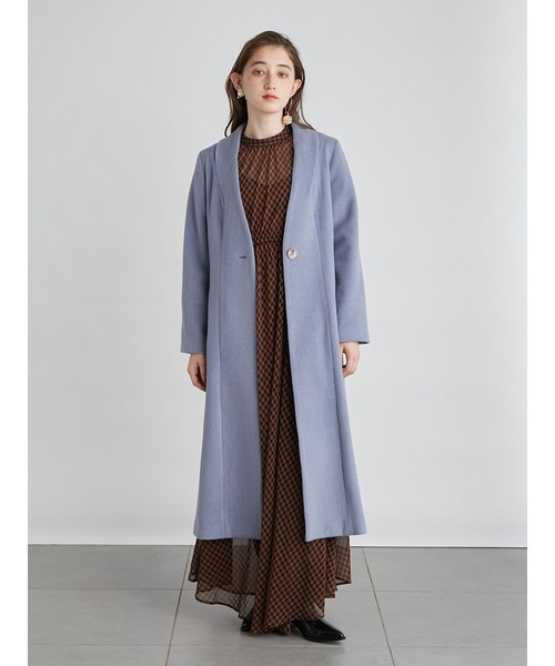 タグ付き未使用✨リリーブラウン 23AW チェスターコート ウール Aライン M LILY BROWN（リリーブラウン） チェスターコート 23秋冬 LWFC234036