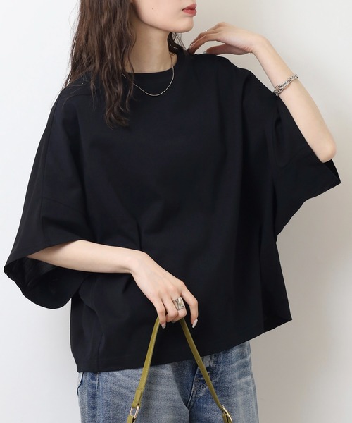 tシャツ hunch USAコットン　前後２WAY　ドルマンTシャツ レディース hunch tシャツ USAコットン 前後2WAY ドルマンTシャツ