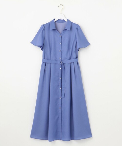 any SiS ワンピース スムージーポリエステル シャツワンピース