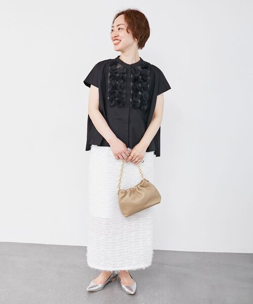le.coeur blanc ブラウス シャツ TORRAZZO DONNAフラワー