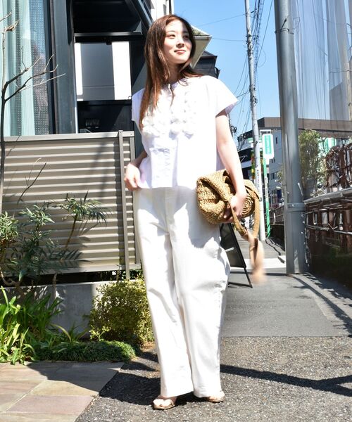 le.coeur blanc ブラウス シャツ TORRAZZO DONNAフラワー