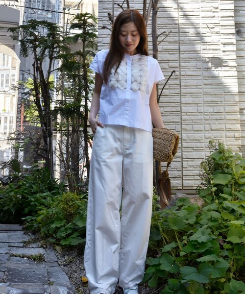le.coeur blanc / ルクールブラン TORRAZZO DONNAフラワーモチーフブラウス TORRAZZO DONNAフラワーモチーフブラウス/le.coeur blanc