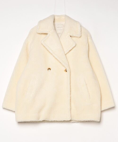 NANO universe（ナノ・ユニバース） ピーコート FREE アイボリー