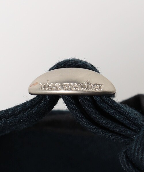 【NICE WEATHER】Nice Signature cap 男女兼用 NICE WEATHER＞SIGNATURE キャップ