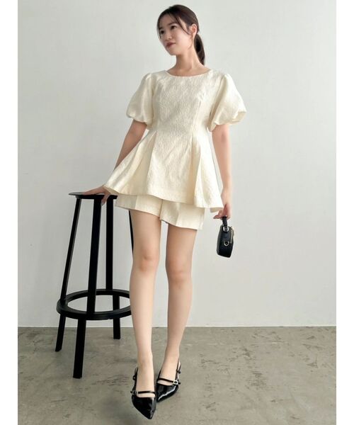dazzlin 【藤井サチコラボ】フクレジャカードチュニック 藤井サチコラボ】フクレジャカードチュニックショートパンツ
