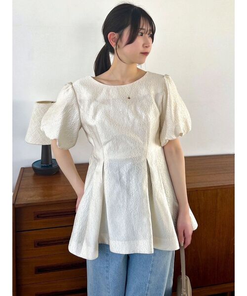 dazzlin ブラウス シャツ 「藤井サチコラボ」フクレジャカード