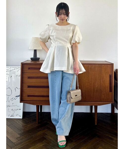 dazzlin 【藤井サチコラボ】フクレジャカードチュニック dazzlin ブラウス シャツ 「藤井サチコラボ」フクレジャカード