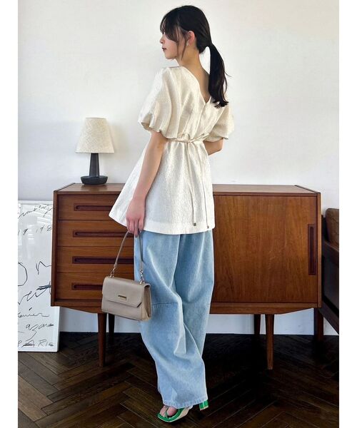 dazzlin 【藤井サチコラボ】フクレジャカードチュニック dazzlin ブラウス シャツ 「藤井サチコラボ」フクレジャカード