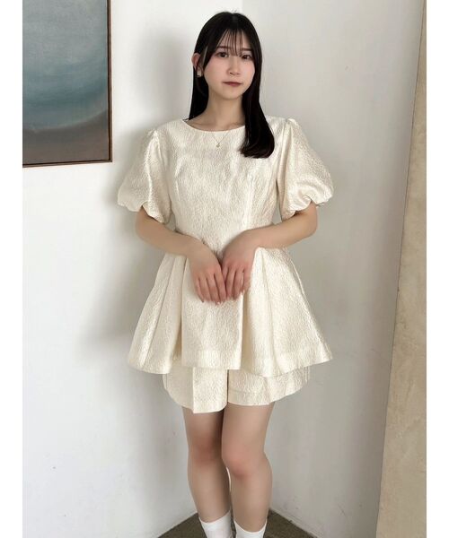 dazzlin 【藤井サチコラボ】フクレジャカードチュニック ダズリン dazzlin 【藤井サチコラボ】フクレジャカード