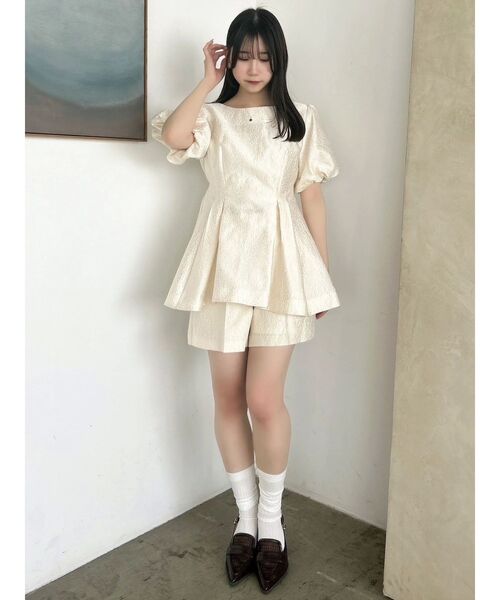 dazzlin ブラウス シャツ 「藤井サチコラボ」フクレジャカード